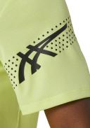 ASICS Men's Icon Short Sleeved Top - Glow Yellow/Performance Black L