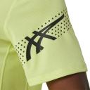 ASICS Men's Icon Short Sleeved Top - Glow Yellow/Performance Black S