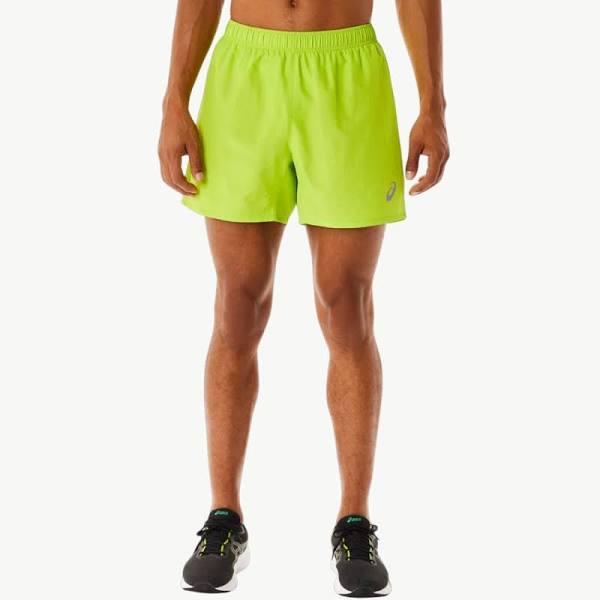 ASICS Men's Silver 5 Inch Short - Lime Zest 2XL