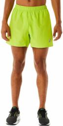 ASICS Men's Silver 5 Inch Short - Lime Zest M