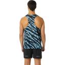ASICS Men's Ventilate Actibreeze Singlet - Azure/Performance Black M