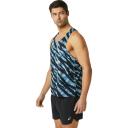 ASICS Men's Ventilate Actibreeze Singlet - Azure/Performance Black M