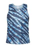 ASICS Men's Ventilate Actibreeze Singlet - Azure/Performance Black XL
