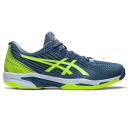 ASICS Men Shoes Solution Speed FF 2 Tennis Shoes - Steel Blue/Hazard Green 9.5