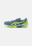 ASICS Men Shoes Solution Speed FF 2 Tennis Shoes - Steel Blue/Hazard Green 9.5