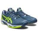 ASICS Men Shoes Solution Speed FF 2 Tennis Shoes - Steel Blue/Hazard Green 9.5