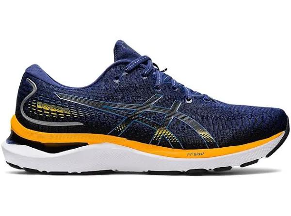 ASICS | Mens GEL-Cumulus 24 2E-Wide (Deep OCEAN/AMBER) 11.5