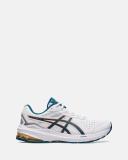 ASICS | Mens GT-1000 Leather 2 2E-Wide (White/Ink Teal) 12