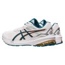 ASICS | Mens GT-1000 Leather 2 2E-Wide (White/Ink Teal) 12
