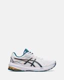 ASICS | Mens GT-1000 Leather 2 2E-Wide (White/Ink Teal) 9