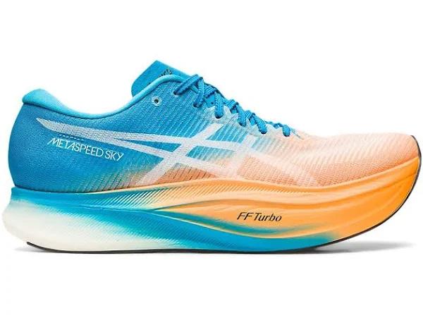 ASICS Metaspeed Sky+ Unisex, 10 / Orange Pop/Island Blue 800