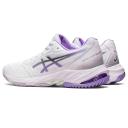 ASICS Netburner Ballistic FF 3 Womens, 8.5 / White/Digital Violet