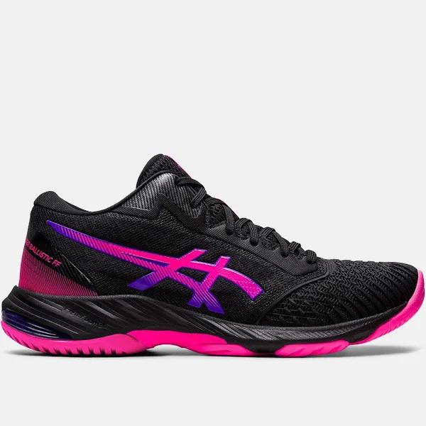 ASICS Netburner Ballistic FF MT 3 Womens, 7.5 / Black/Pink Glo 002