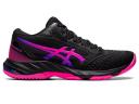 ASICS Netburner Ballistic FF MT 3 Womens, 9 / Black/Pink Glo 002