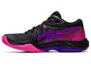 ASICS Netburner Ballistic FF MT 3 Womens, 9 / Black/Pink Glo 002