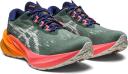ASICS Novablast 3 Trail Running Green Orange Pink Women - 41.5