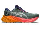 ASICS Novablast 3 Trail Running Green Orange Pink Women - 44.5