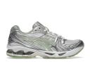 ASICS White & Green Gel-Kayano 14 Sneakers