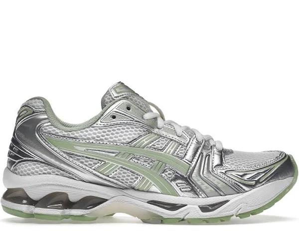ASICS White & Green Gel-Kayano 14 Sneakers