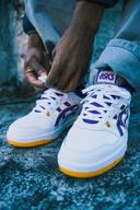 ASICS White & Purple EX89 Sneakers