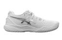 ASICS White & Silver Gel-Resolution 9 Sneakers