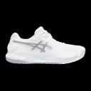 ASICS White & Silver Gel-Resolution 9 Sneakers