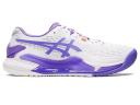 ASICS White & Silver Gel-Resolution 9 Sneakers