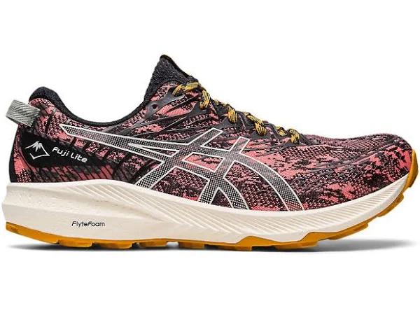 ASICS Women's Fuji Lite 3 - Trail Running Shoes - Papaya/Light Sage 12