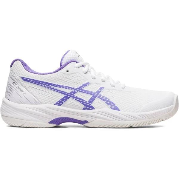 ASICS Women's Gel-Game 9 - Netball Shoes - White/Amethyst 10