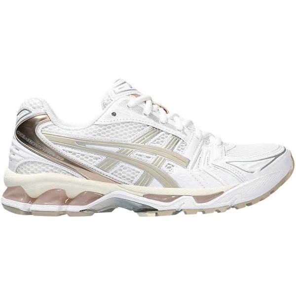 ASICS Women's Gel-Kayano 14 - Sportstyle Sneakers - White/Simply Taupe 6.5