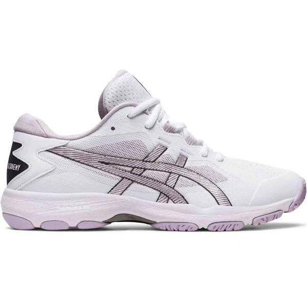 ASICS Women's Gel-Netburner Academy 9 - Netball Shoes - White/Dusk Violet 12
