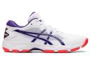 ASICS Women's Gel-Netburner Academy 9 - Netball Shoes - White/Gentry Purple 12