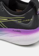 ASICS Women's GEL-Nimbus 25 - Running Shoes - Black/Glow Yellow 10.5