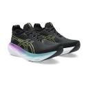 ASICS Women's GEL-Nimbus 25 - Running Shoes - Black/Glow Yellow 10.5