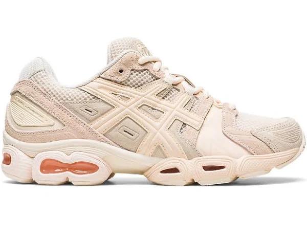 ASICS Women's GEL-Nimbus 9 - Sportstyle Sneakers - Oatmeal/White Peach 11.5