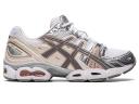 ASICS Women's GEL-Nimbus 9 - Sportstyle Sneakers - White/Oatmeal 10.5