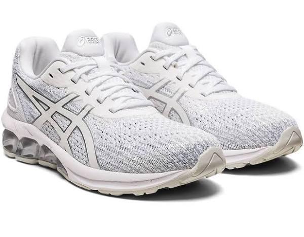 ASICS Women's GEL-Quantum 180 VII (Knit) - Sportstyle Sneakers - White/Glacier Grey 5.5