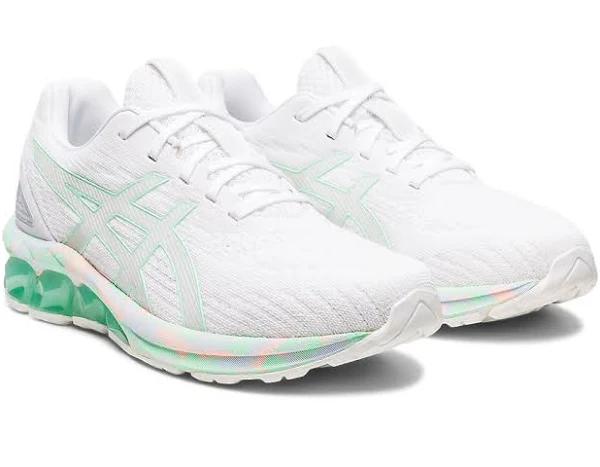 ASICS Women's Gel-Quantum 180 VII - Sportstyle Sneakers - White/Ice Green 10.5