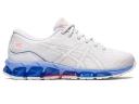 ASICS Women's Gel-Quantum 360 VII - Sportstyle Sneakers - White/Periwinkle Blue 10.5