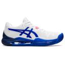 ASICS Women's Gel Resolution 8 Clay White/Blue [Size: US 5]