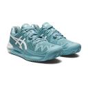 ASICS Women's Gel-Resolution 8 (Herringbone) - Smoke Blue/White 6.5