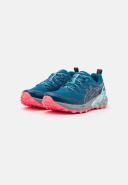 ASICS Women's GEL-Trabuco Terra - Trail Running Shoes - Deep Sea Teal/Blazing Coral 9