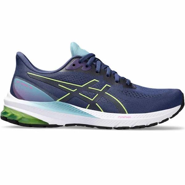 ASICS Women's GT-1000 12 - Running Shoes - Deep Ocean/Lime Green 11