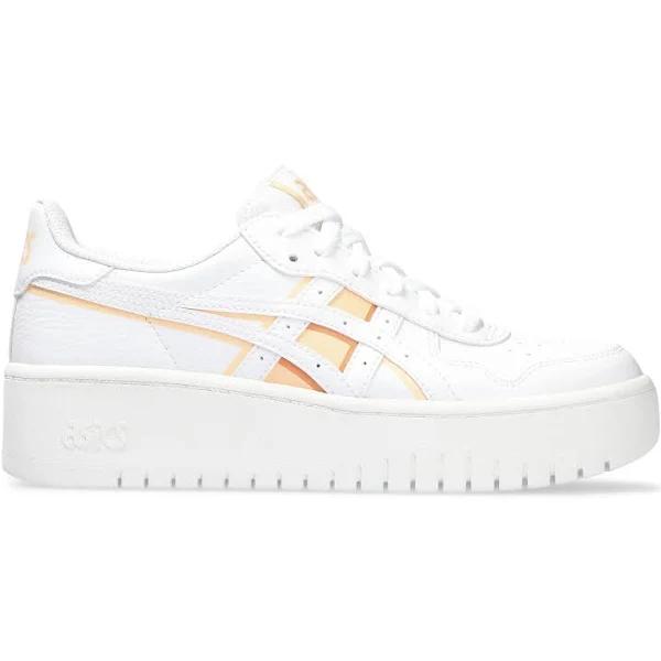 ASICS Women's Japan S Platform - Sportstyle Sneakers - White/Apricot Crush 11