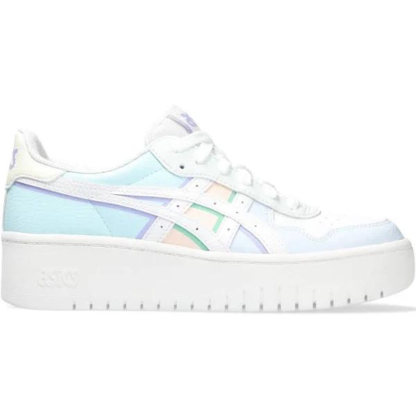 ASICS Women's Japan S Platform - Sportstyle Sneakers - White/Aquamarine 12
