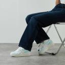 ASICS Women's Japan S Platform - Sportstyle Sneakers - White/Aquamarine 8.5