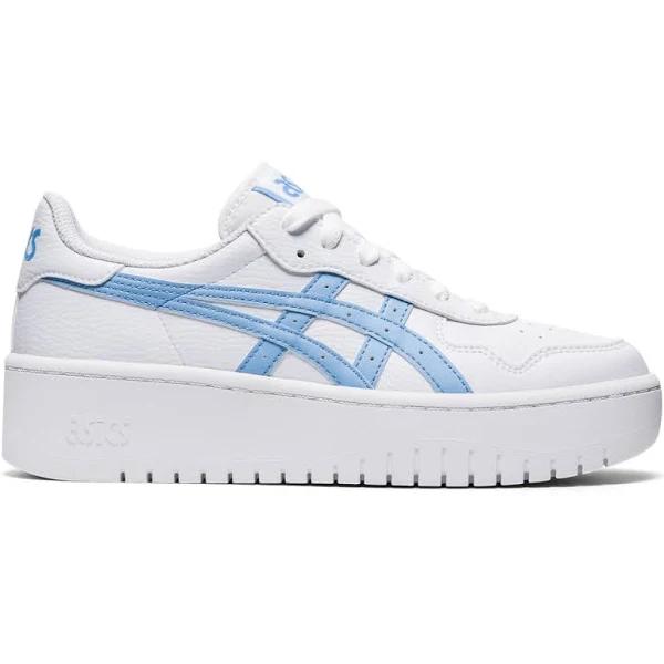 ASICS Women's Japan S Platform - Sportstyle Sneakers - White/Blue Bliss 7.5