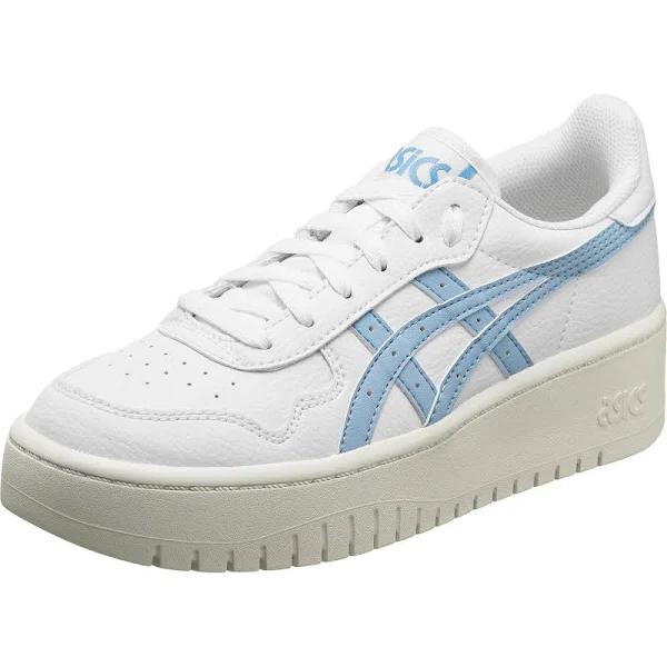 ASICS Women's Japan S Platform - Sportstyle Sneakers - White/Blue Bliss 9.5