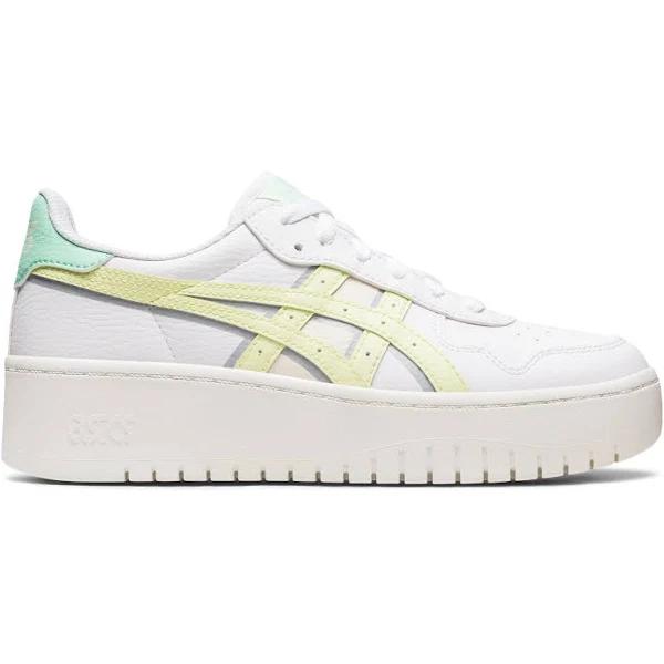ASICS Women's Japan S Platform - Sportstyle Sneakers - White/Huddle Yellow 8