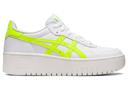 ASICS Women's Japan S Platform - Sportstyle Sneakers - White/Safety Yellow 12